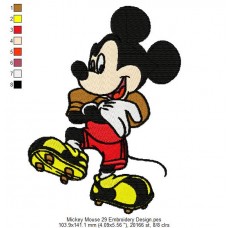 Mickey Mouse 29 Embroidery Design